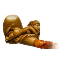 AKB Meerschaum Carved Nude (Kenan) (with Case)
