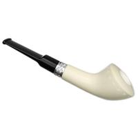 AKB Meerschaum Spot Carved Horn with Silver (Tekin) (with Case)