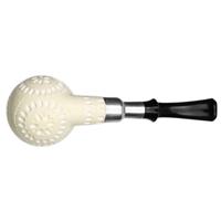 AKB Meerschaum Lattice Bent Apple with Silver (Tekin) (with Case)