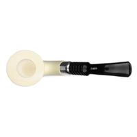 AKB Meerschaum Smooth Bent Dublin with Silver (Tekin) (with Pocket Case)
