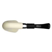 AKB Meerschaum Smooth Bent Dublin with Silver (Tekin) (with Pocket Case)