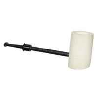 AKB Meerschaum Rusticated Workhorse Poker (with Case)
