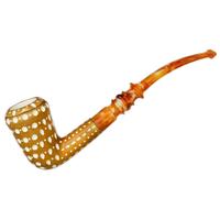 AKB Meerschaum Lattice Bent Dublin (with Tamper and Case)
