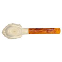AKB Meerschaum Carved Warrior with Winged Helmet (with Case)