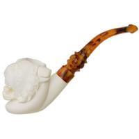AKB Meerschaum Carved Lion (with Case)
