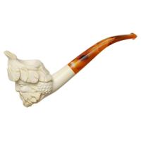 AKB Meerschaum Carved Laughing Bacchus (with Case)