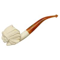 AKB Meerschaum Carved Native American Chief (with Case)
