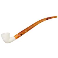 AKB Meerschaum Smooth Bent Dublin Churchwarden (with Case)