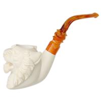 AKB Meerschaum Carved Tiger (with Case and Tamper)