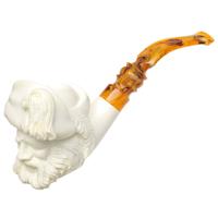 AKB Meerschaum Carved Pirate (with Case and Tamper)