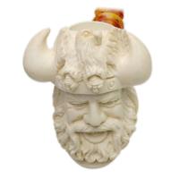 AKB Meerschaum Carved Viking (with Case and Tamper)