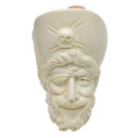 AKB Meerschaum Carved Pirate (Ali) (with Case and Tamper)