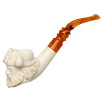 AKB Meerschaum Carved Viking (with Case and Tamper)