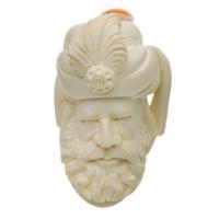 AKB Meerschaum Carved Sultan (with Case and Tamper)