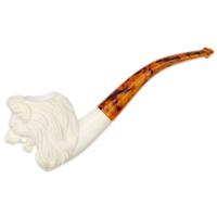 AKB Meerschaum Carved Lion (with Case and Tamper)