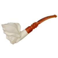 AKB Meerschaum Carved Pirate (Ali) (with Case and Tamper)