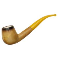 AKB Meerschaum Smooth Bent Brandy (Ali) (with Case and Tamper)