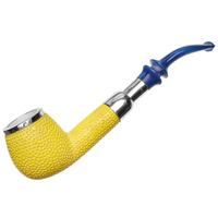AKB Meerschaum Lattice Bent Apple with Silver (Koc) (with Case and Tamper)