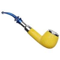 AKB Meerschaum Lattice Bent Apple with Silver (Koc) (with Case and Tamper)