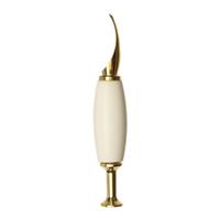 AKB Meerschaum Smooth Bent Billiard Reverse Calabash with Silver (Koc) (with Case and Tamper)