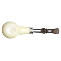 AKB Meerschaum Smooth Bent Apple with Silver (Koc) (with Case and Tamper)
