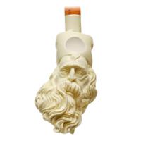 AKB Meerschaum Carved Bearded Man (Koc) (with Case and Tamper)