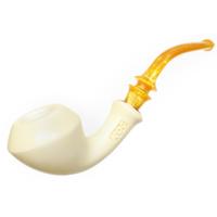 AKB Meerschaum Smooth Rhodesian (Koc) (with Case and Tamper)