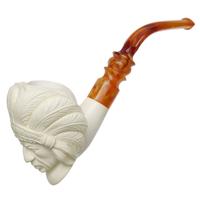 AKB Meerschaum Carved Indian Chief (with Case)