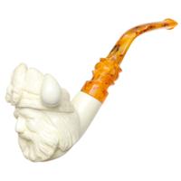 AKB Meerschaum Carved Viking (with Case)