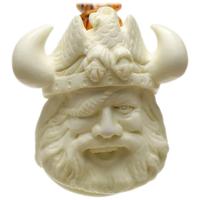AKB Meerschaum Carved Viking (with Case)