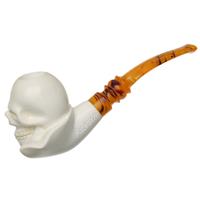 AKB Meerschaum Carved Skull (Adnan) (with Case)