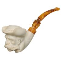 AKB Meerschaum Carved Cowboy (Adnan) (with Case)