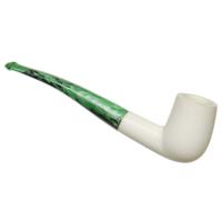 AKB Meerschaum Smooth Bent Billiard (Adnan) (with Case)
