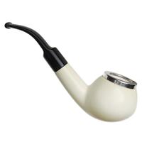 AKB Meerschaum Smooth Bent Apple with Silver (Tekin) (with Case)
