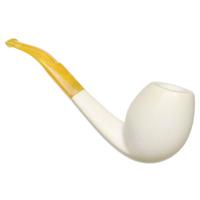 AKB Meerschaum Rusticated Bent Egg (Mcinar) (with Case)