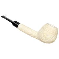 AKB Meerschaum Carved Floral Apple (Ali) (with Case)