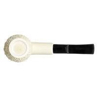 AKB Meerschaum Partially Rusticated Bent Egg Sitter (Tekin) (with Case)