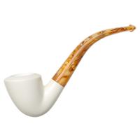 AKB Meerschaum Smooth Bent Dublin (with Case)
