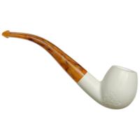 AKB Meerschaum Spot Carved Bent Apple (with Case)