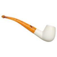 AKB Meerschaum Smooth Bent Billiard (with Case)