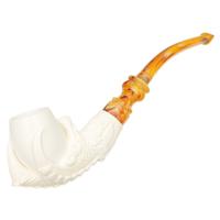AKB Meerschaum Carved Claw Holding Egg (with Case)