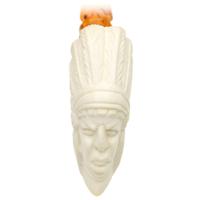 AKB Meerschaum Carved Native American (with Case)