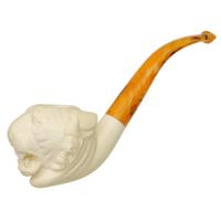 AKB Meerschaum Carved Bobcat (with Case)