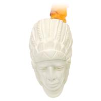 AKB Meerschaum Carved Indian (with Case)