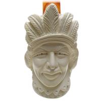 AKB Meerschaum Carved Native American Chief (with Case)