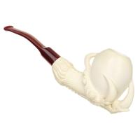AKB Meerschaum Carved Claw Holding Egg (with Case)