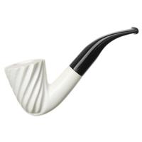 AKB Meerschaum Partially Rusticated Bent Dublin (Ali) (with Case)