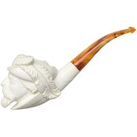 AKB Meerschaum Carved Bearded Man (Adnan) (with Case)