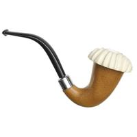 AKB Meerschaum Carved Calabash with Silver (with Pocket Case)
