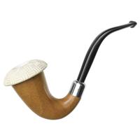 AKB Meerschaum Carved Calabash with Silver (with Pocket Case)